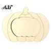 Unfinished Wood Photo Holder Wooden Pumpkin Frame, Halloween Thanksgiving DIY Paintable Craft for Kids, Blank Handmade Picture Holder, Fall