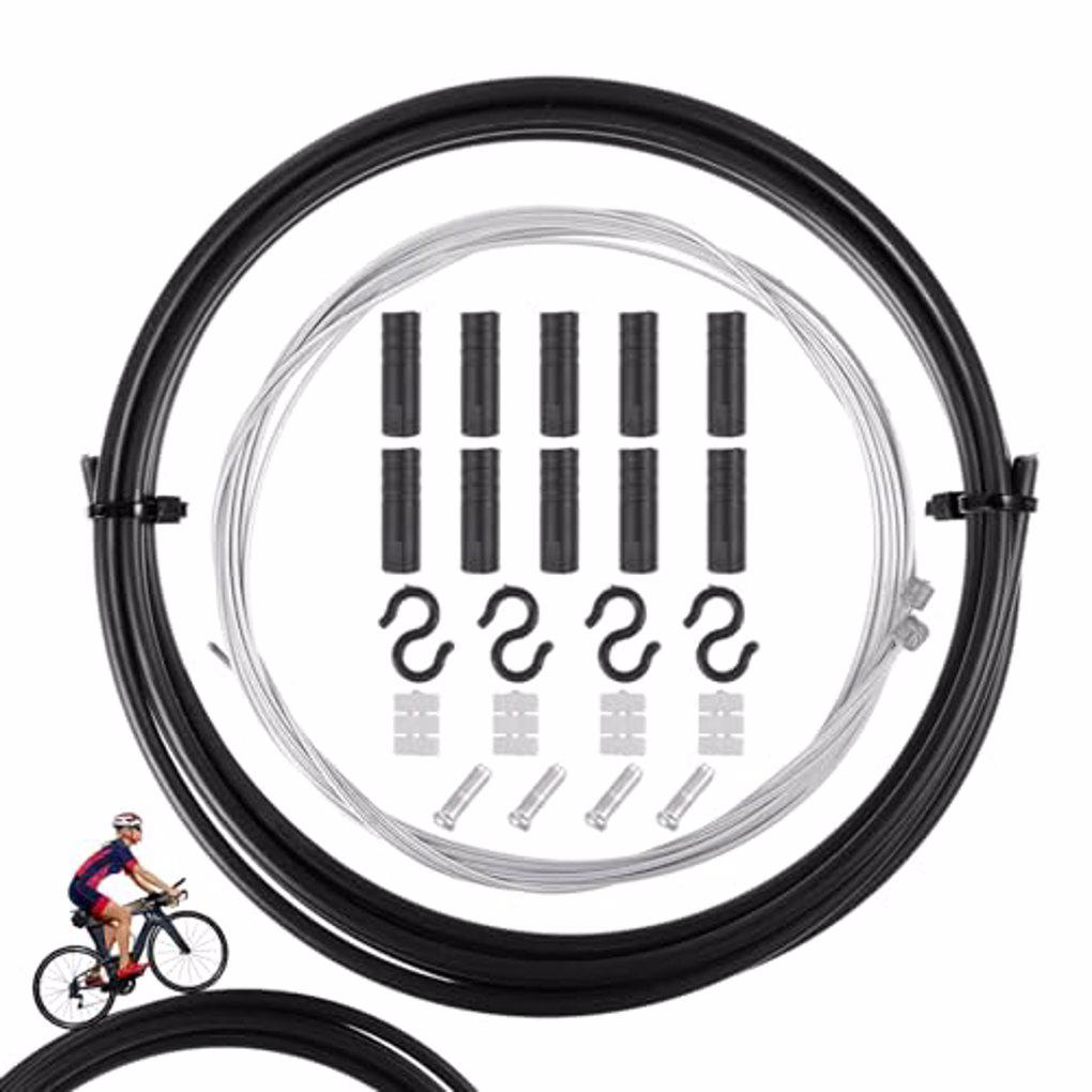 2 м 4 мм Комплект тросов тормоза и переключения передач для горного велосипеда, шоссейного велосипеда, деталей для ремонта тросов переключателя трансмиссии