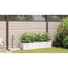 Garden Planter Set 4 pcs White 160 x 40 x 37.5 cm Plastic