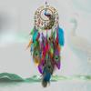 Tree of Life Acrylic Pendant Peacock Feather Dreamcatcher Wind Chime Boho Wall Hanging Ornament for Home Room Yard Garden Decor