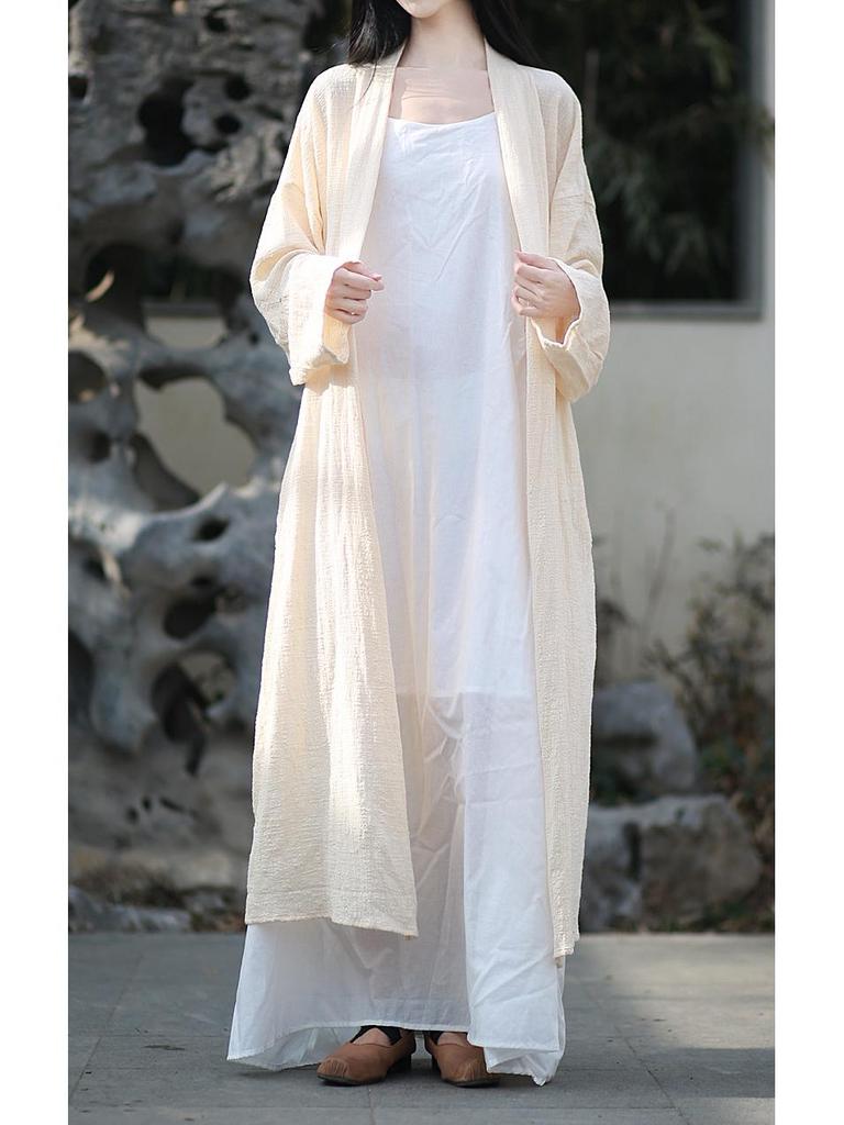 Retro Zen Belted Cardigan: Literary Style, Sun Protection, 3 Colors.