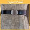 Fashion Leather Womens Belt Square Buckle Two Layer Cowhide Summer Casual Looks