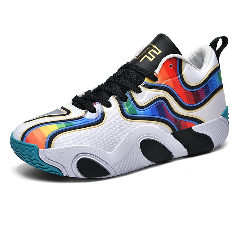 Basketball Shoes, Youth Boots, Actual Combat Blue Sneakers, Rubber Sole Training Sneakers, Boys' Primary And Secondary School Sports Shoes