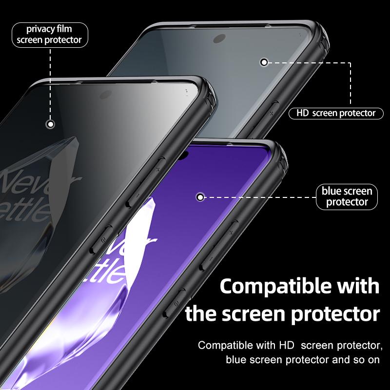 For OnePlus Ace 3 5G/ 12R 5G Clear Phone Case PC+TPU Mobile Phone Back Cover
