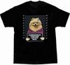Tazza Divertente Pomerania Faccia da Ricercato Cane Carino Arte Maglietta 100% Cotone Girocollo Estiva Manica Corta Casual Maglietta da Uomo Taglia S3XL
