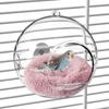Bird Nest for Cage,Parakeet Nest,Small Bird House,Transparent Can Be Observed,Bite-Proof Can Be Hung In The Bird Cage with Cotton Pads Suitable for