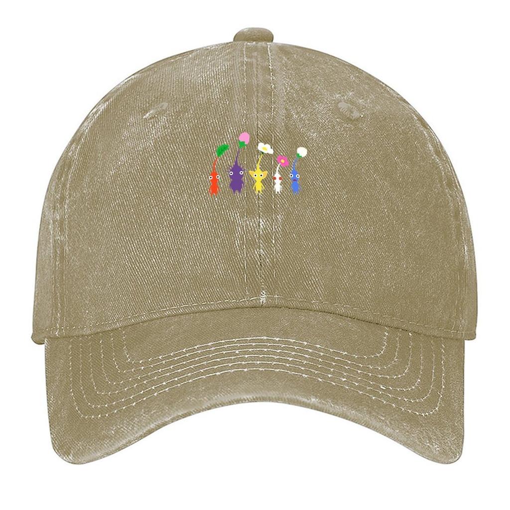 2026 Süßes Pikmin-Muster Klassische Baseballkappe Luxuskappen Partyhut Designerhut Anglerhut Kappen Herren Damen