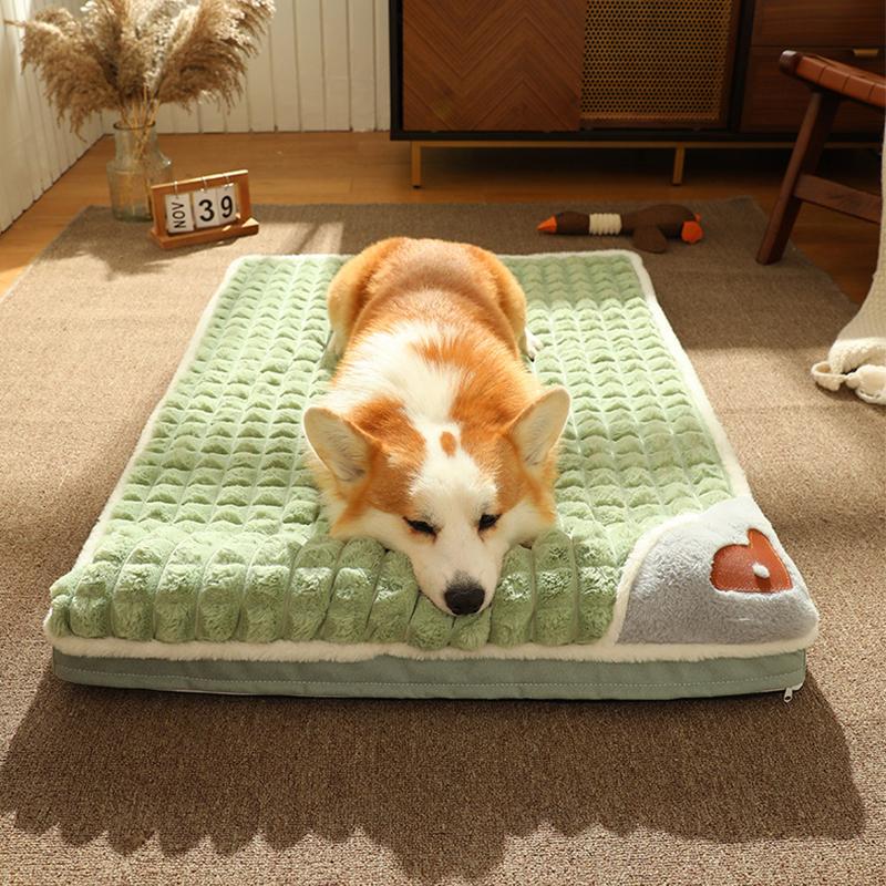 Professional Winter Super Warm Dog Mat Thickened Dog Sofa for Small Medium Large Dogs Cats Deep Sleep Fluff Bed Removable Washable Pet Bed