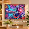 Lucario Custom Name Diamond Painting Personalized 5D Full Drill DIY Diamond Art Home Decor