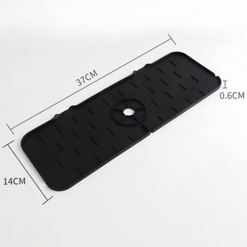 Reusable Kitchen Silicone Sink Faucet Mat Splash-proof Guard Countertop Protection Rubber Drying Pad Tray Kitchen Accessories