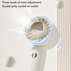 Portable Hand Held Fan USB Rechargeable White 14500 500mAh Small