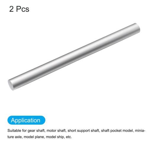 uxcell Aluminum Round Bar 6061 Solid Turning Metal Bar for DIY Craft Tools, 15mm Diameter, 330mm Length, 2 Pieces