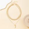 New Classic Geometric Round Hollow Snake Necklace Fashion Twist Chain Pendant Fashion Women's Choker Necklac Jewelry Gift
