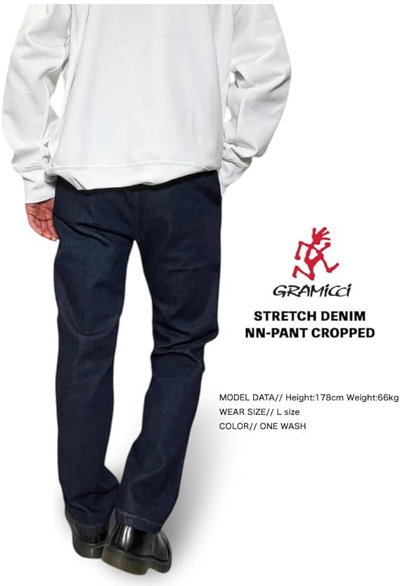 Gramicci Stretch Denim Cropped Pants GMP5-SJP05 (L, MEDUSED)