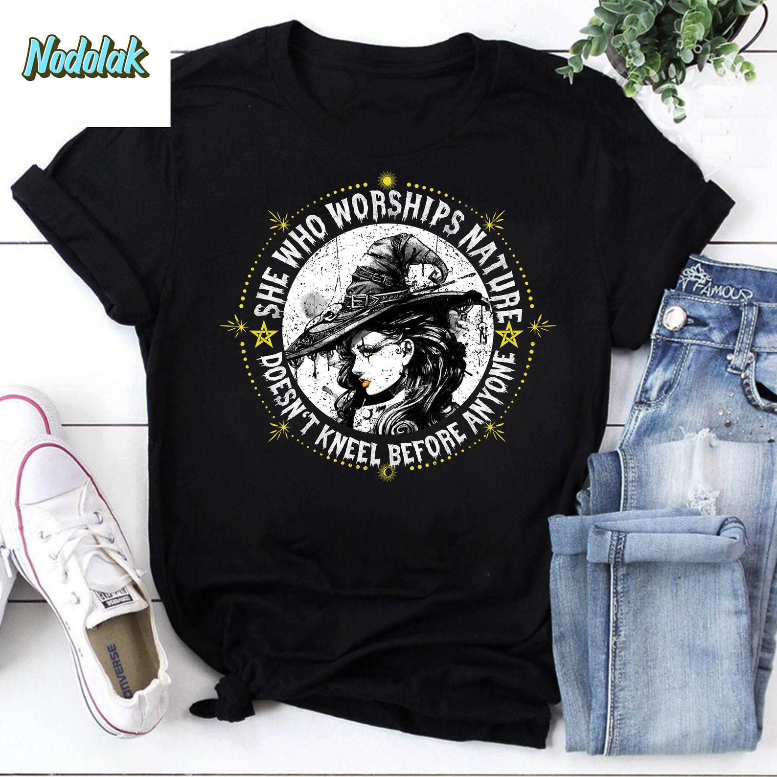 Witch Halloween Vintage T-Shirt, For Witch Halloween Shirt, Scary Halloween Shirt, Became Witch Halloween Shirt, Horror Halloween Shirt S