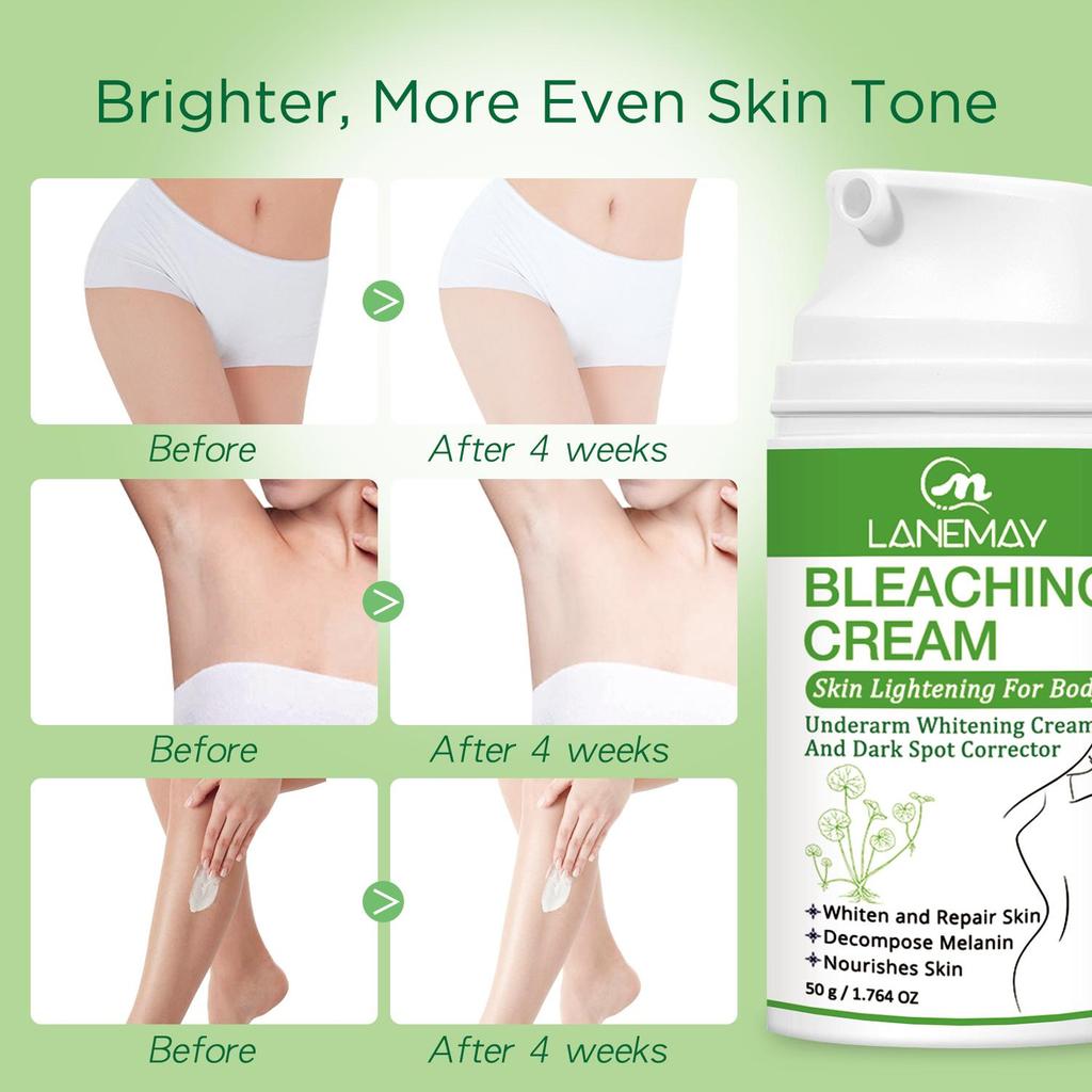 Bleaching Cream-Deeply Nourish and Whiten the Skin, Brightening Base Cream and the Underarm,50g