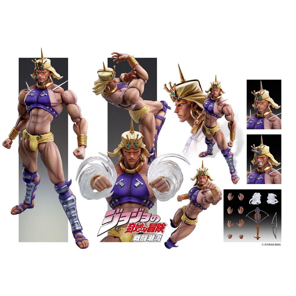 Medicos Entertainment Super Action Statue Wamuu JoJo's Bizarre Adventure Part 2 Battle Tendency 170mm PVC ABS Nylon Movable Figure