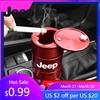 For Jeep Car Ashtray with Lid Smell Proof Metal Portable Cup Holder For Jeep Renegade Compass Grand Cherokee Wrangler Patriot