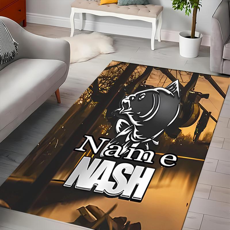 Custom Personalization Nash Logo Area Rug - Perfect For Kitchen, Bathroom,Laundry Room Decor Large Size Available,Gift All Seasons