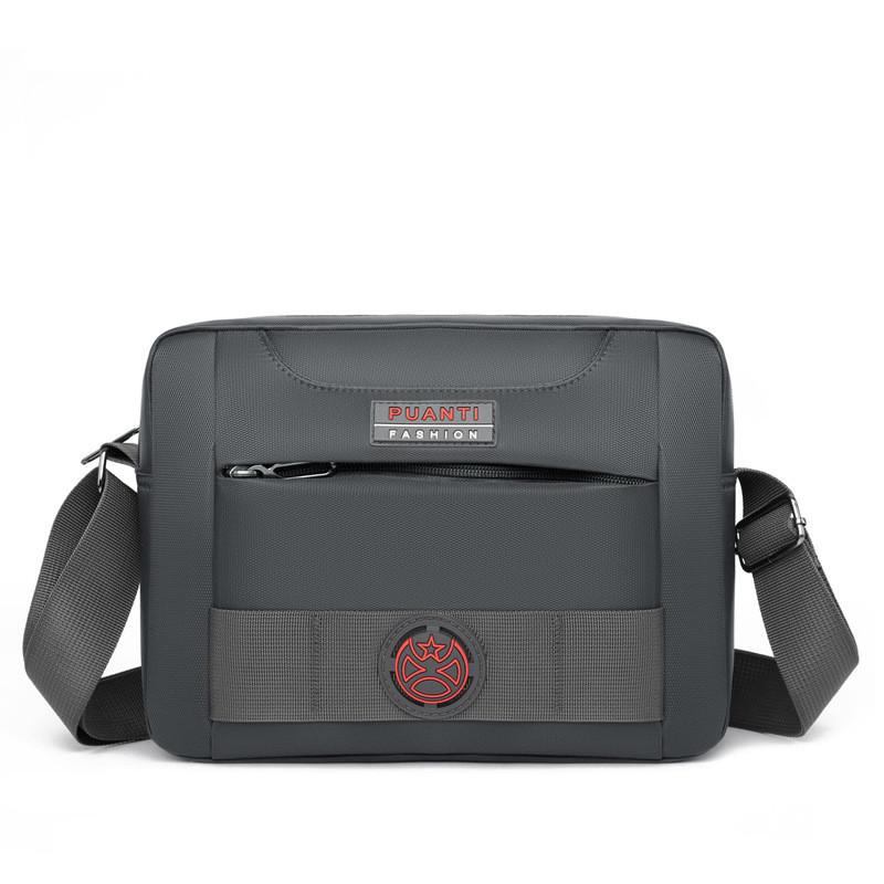 Casual Men Shoulder Bag With Letter Pattern And Polyester Lining For Work And Travel