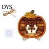 Durable Halloween Decorations Door Sign, Glowing Ghost Hanging Decor, Wooden LED Window Cool Patterned Ornaments Ornament for Party, Spooky
