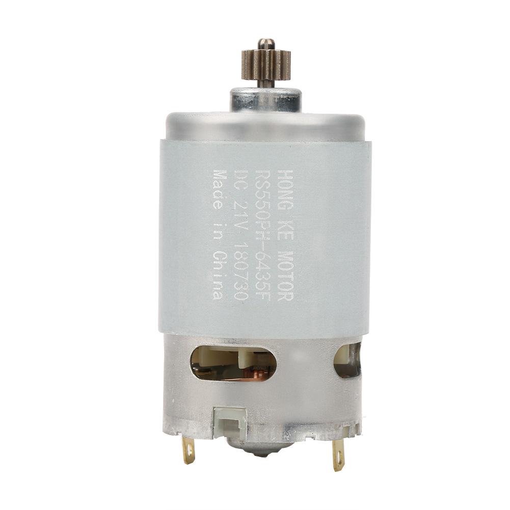 Industrieller Gleichstrommotor mit zwei Geschwindigkeiten und 12 Zähnen für Zubehör für elektrische Bohrmaschinen, 21 V