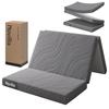 Novilla Single Folding Mattress, 10cm Thick, Dual-Layer Construction, High-Resilience 200N Firm + 140N Firm, Wave-Shaped, High-Density Urethane, Dust