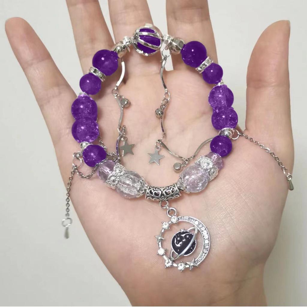 Exquisite Bracelet Decoration, Purple Bracelet, Pendant Bracelet