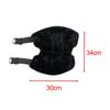 Oxford Cloth Plush Leg Gaiter Windproof Motorcycle Knee Protectors Adjustable Strap for Cold Weather Activities