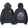 Anime Jojo Bizarre Adventure Zipper Hoodies Higashikata Josuke Manga Zip Up Sweatshirts Men Women Fashion Casual Pullovers Coats