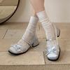 Retro High-end French Square Head Thick Heel Light Mouth Single Shoes Women's Summer 2025 New with Skirt Fairy Mary Jane Shoes
