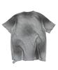SK8ER ROCK Grunge Flag Waffle T-Shirt ((Melange Gray))
