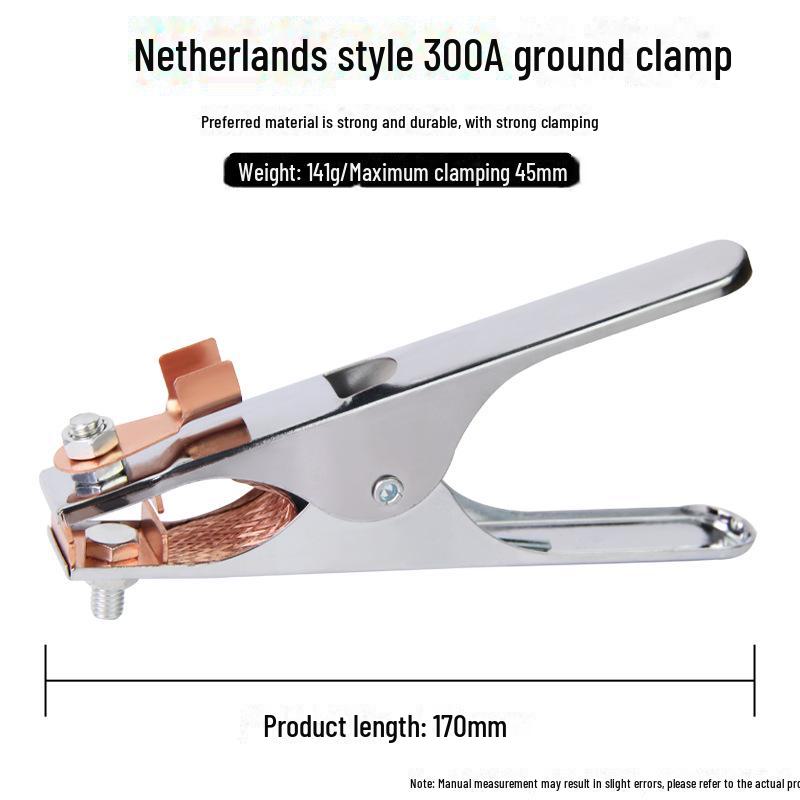 

Заземляющий зажим для электросварочного аппарата 300A для голландской и аргонодуговой сварки