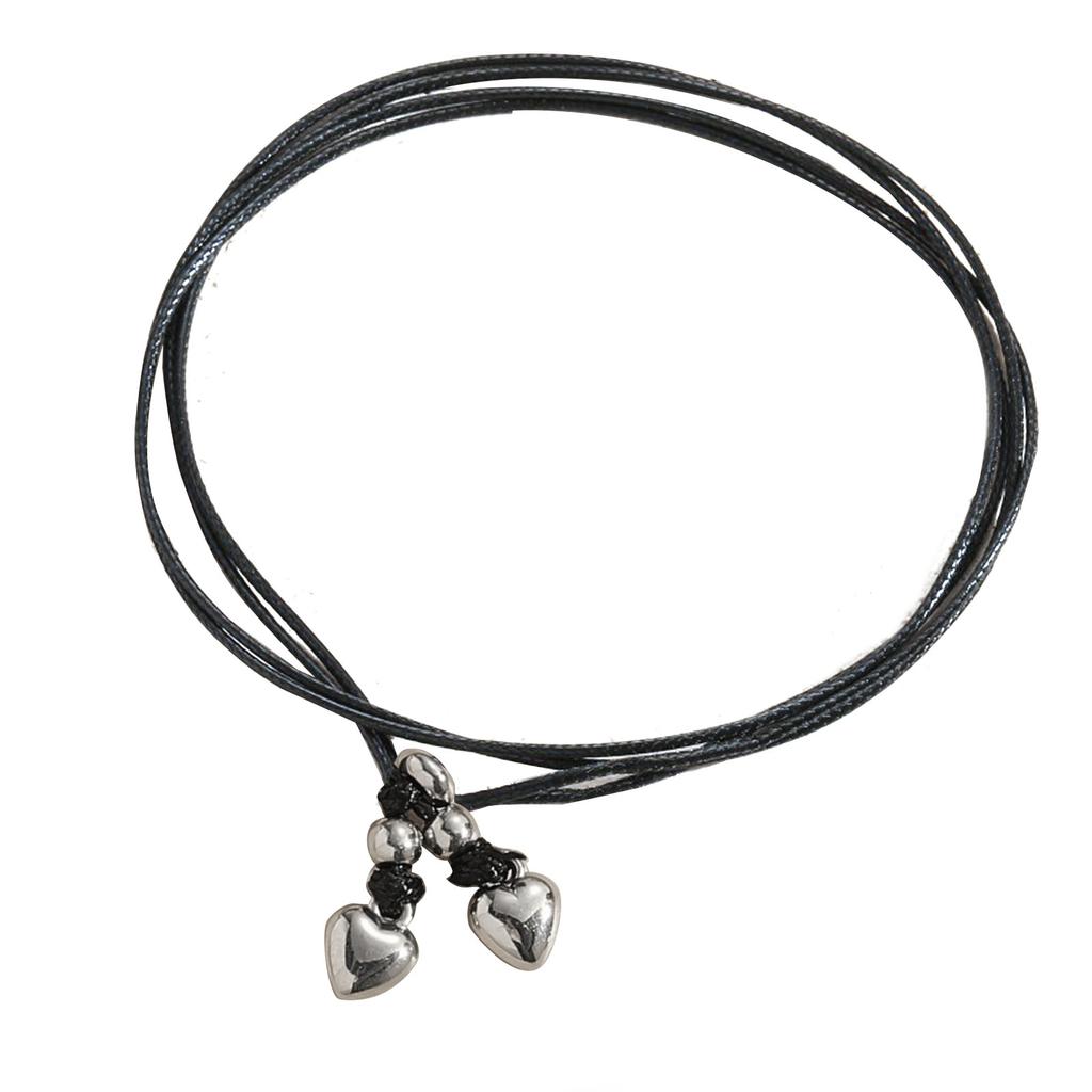 Moon Star Heart Flower Leather Rope Anklet Women Summer Beach Leather Anklet