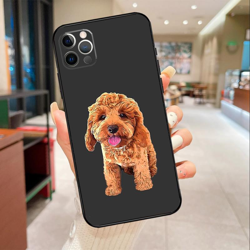 Cute Cockapoo Dog Phone Case For iPhone 16 15 14 11 12 13 17 Pro Max Mini 15 Plus 16e 17 Air Protective Cover