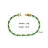 Light Luxury Girls Titanium Steel Colored Diamond Gold Bracelet Does Not Fade, Light Luxury High-End Stainless Steel Jewelry