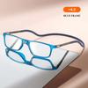 The neck-hanging small-framed reading glasses are retro and classic for both men and women, and are convenient to carry