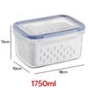 Large Vegetable Drain Basket Special Fruit Preservation Box For Refrigerators Food Grade Kitchen Double Layer Storage Container