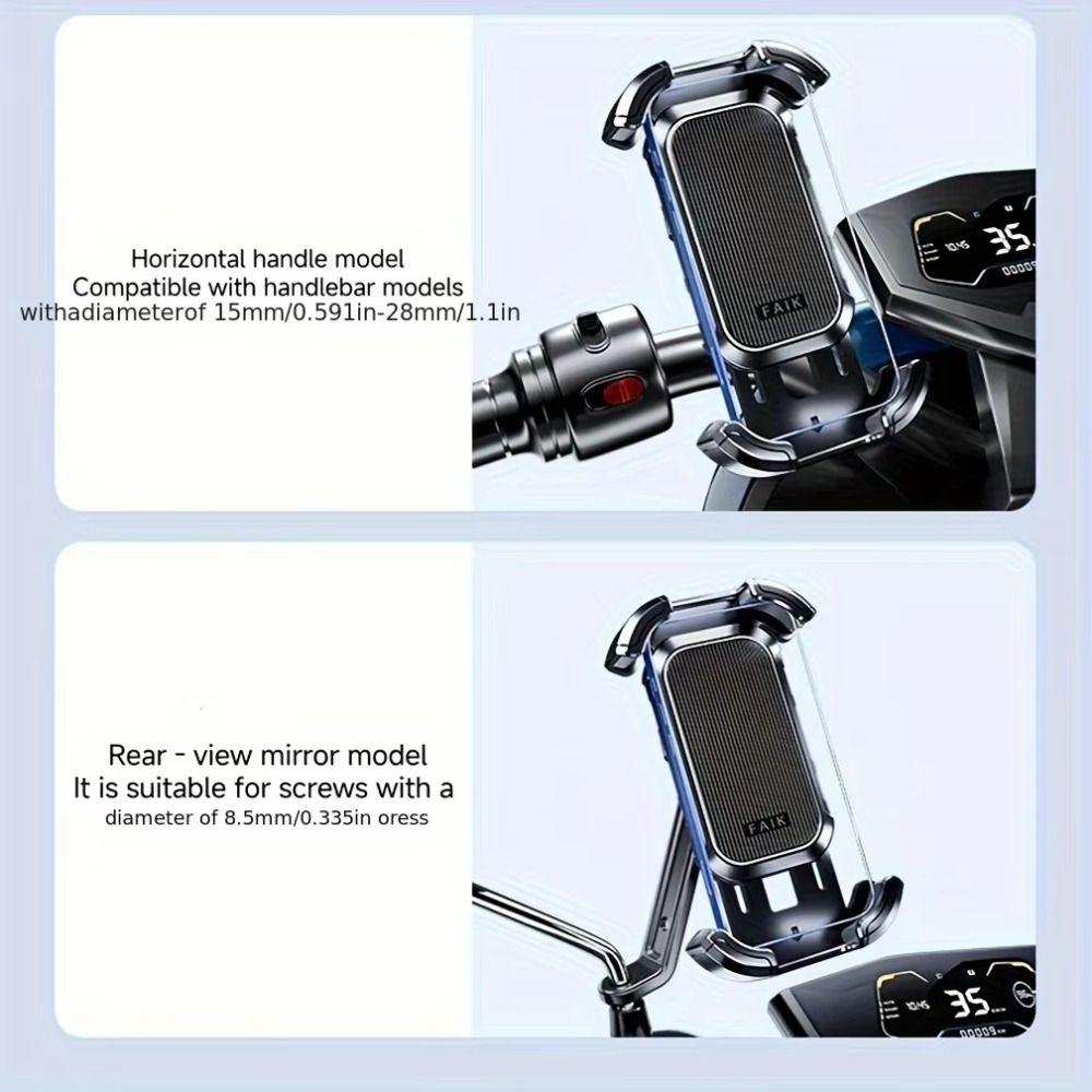 Locking Mechanism Mobile Phone Holder Multiple Shock-Proof Scooter Phone Holder Scooters