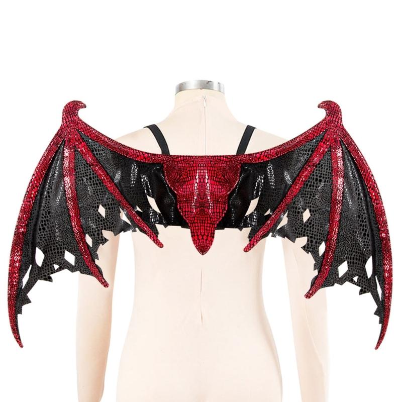 Glittering Dragon Wing Costume Accessory Role Playing Easy Wear For Cosplay And Halloween Parties