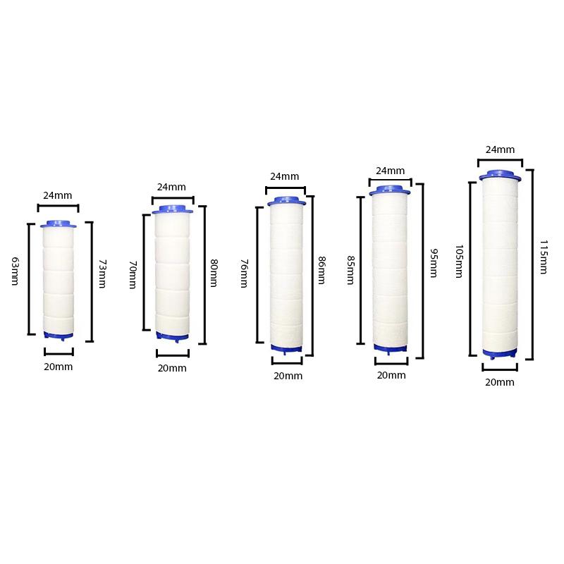 5Pcs Spray Head PP Cotton Filter Cartridge Is Suitable For Most Handheld Shower Bathroom Accessories