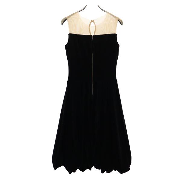 Unused FOXEY Made In Japan Balloon No Sleeve Velour Noir Balloon One Piece Women Used