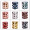 12Pcs Christmas Decorative Balls Gold Red Green Xmas Tree Pendent Home Christmas Party Decoration Bubbles Hanging Ornaments Toy