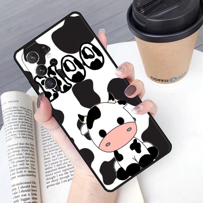 Dairy Cattle Cow Speckle phone case Cover For Samsung Galaxy S24 S25 Ultra S21 S22 Ultra S10E Note 10 Plus Note 20 FE S23