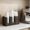 3 Girds Disposable Paper Cup Holder Plastic Detachable Design Coffee Cup Storage Rack Large Capacity Wall Mounted