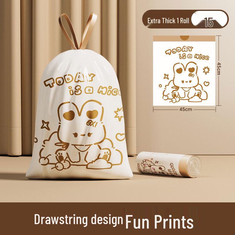 Сверхпрочные герметичные мусорные пакеты на завязках - Прочные одноразовые бытовые пакеты