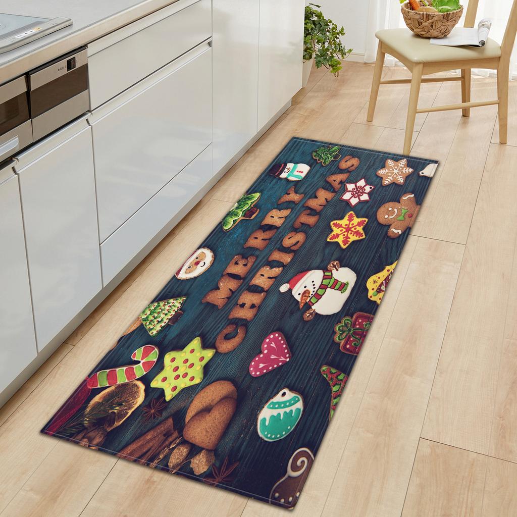 Christmas Floor Mat Kitchen Carpet Doormat Wardrobe Strip