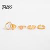 Zinc Alloy Rings 4Pcs Faux Baroque Pearl Toe Ring Set, Non Tarnish Open Women Feet Jewelry for Women, Adjustable Golden Plated Foot