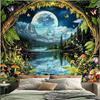 Butterfly Wall Hanging Spring Plant Floral Butterfly Tapestry for Living Room Party Beach Picnic Blankets Tablecloths Wall Decor
