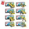 1408 Educational Intelligent Toy Fighter Weapons Aircraft Aquipment 8 In 1 Building Blocks Children's Present